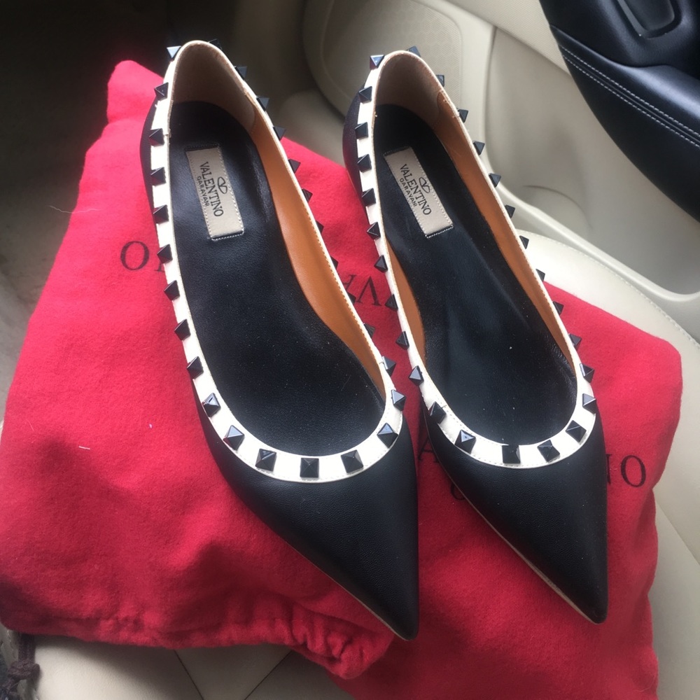 Valentino rock stud flats